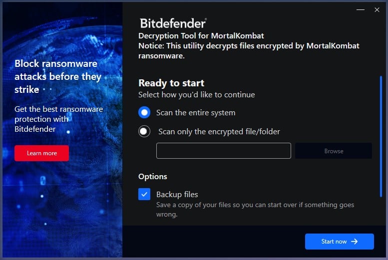 新的 MortalKombat 勒索软件解密器免费恢复您的文件