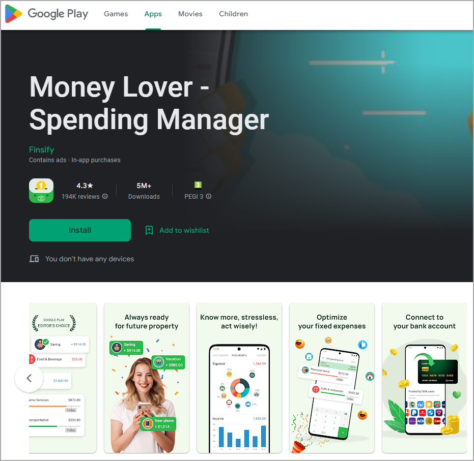 Android 和 iOS 的 Money Lover 泄露了电子邮件地址、交易