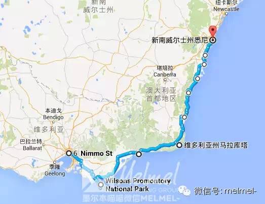 墨尔本至悉尼自驾游 沿海+内陆-两条线. 走起！
